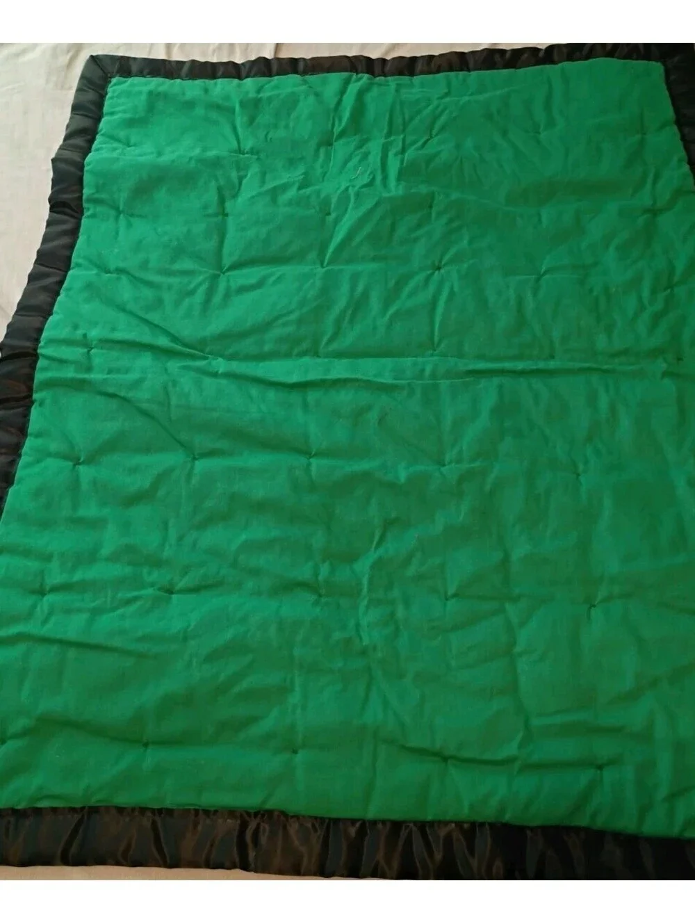 90s Handmade Baby/Toddler/Lap Quilt Children School Learnin & Green Back 33